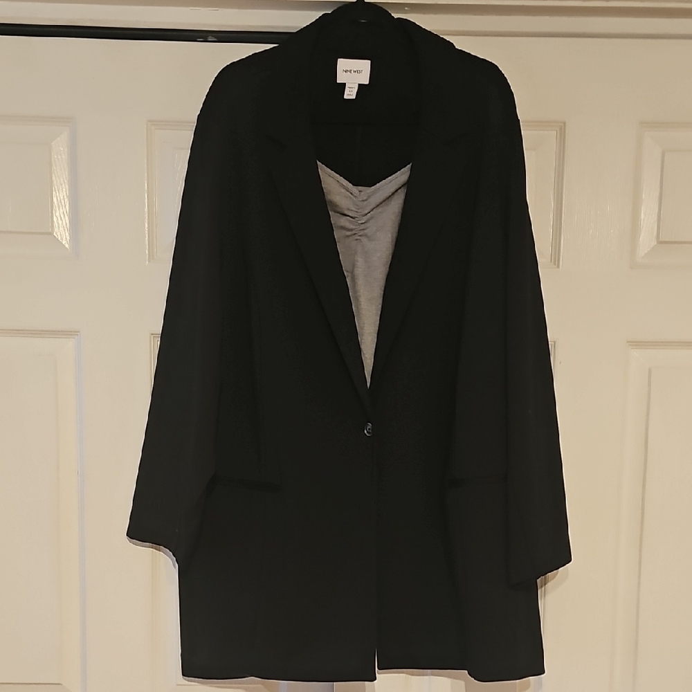 Nine West  Black Blazer Classic Oversized Design